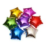 Folyo Balon 3 Farklı Renk Yıldız 5'li Parti Süsleme