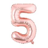 Folyo Balon 5 Rakamı Helyum Balon 76 Cm (ROSEGOLD)