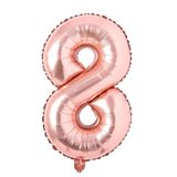 Folyo Balon 8 Rakamı Helyum Balon 76 Cm (ROSEGOLD)