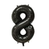 Folyo Balon 8 Rakamı Helyum Balon 76 Cm (SİYAH)