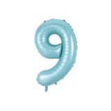 Folyo Balon 9 Rakamı Helyum Balon 76 Cm Mavi Renk - 9 Yaş