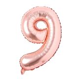 Folyo Balon 9 Rakamı Helyum Balon 76 Cm (ROSEGOLD)