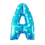 Folyo Balon A Harfi Helyum Balon 16 inch (MAVİ)