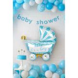 Folyo Balon baby boy mavi puset 79x71cm Cinsiyet Partisi Baby Shower Bebek Partisi