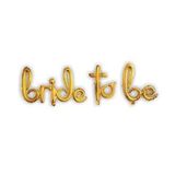 FOLYO BALON BRİDE TO BE HARF BALON GOLD İMZA MODELİ (UÇMAYAN)
