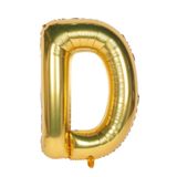 Folyo Balon D Harfi Helyum Balon 16 İnch (GOLD)
