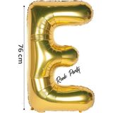 Folyo Balon E Harfi Helyum Balon 76 cm Gold Renk - E Harf Balon - Harf Folyo Balon - 34 Inch - Altın