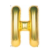 Folyo Balon H Harfi Helyum Balon 16 İnch (GOLD)