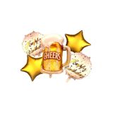 Folyo Balon Happy Birthday Cheers 5'Li Set