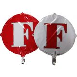 Folyo Balon Harf F Kırmızı-beyaz 18'' (dü 15tl)