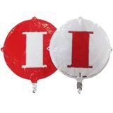 Folyo Balon Harf I Kırmızı-beyaz 18'' (dü 15tl)