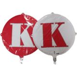 Folyo Balon Harf K Kırmızı-beyaz 18'' (dü 15tl)