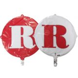 Folyo Balon Harf R Kırmızı-beyaz 18'' (dü 15tl)