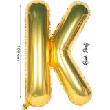 Folyo Balon K Harfi Helyum Balon 100 cm Gold Renk - K Harf Balon - Harf Folyo Balon - 40 Inch