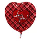 Folyo Balon Kalp Love You Kırmızı 18''
