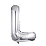 Folyo Balon L Harfi Helyum Balon 16 İnch (GÜMÜŞ)