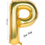 Folyo Balon P Harfi Helyum Balon 100 cm Gold Renk - P Harf Balon - Harf Folyo Balon - 40 Inch