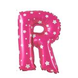 Folyo Balon R Harfi Helyum Balon 16 İnch (PEMBE)