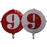 Folyo Balon Rakam 9 Çift Taraflı Kırmızı-beyaz 18''(dü 15tl)