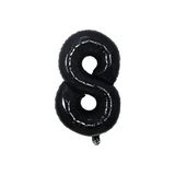 Folyo Balon Siyah 8 Rakamı 34 İnç 80 cm