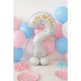 Folyo Balon SORU İŞARETİ 60x110cm Cinsiyet Partisi Ayakta Durabilen Cinsiyet Partisi Temalı Folyo Balon