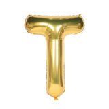 Folyo Balon T Harfi Helyum Balon 16 İnch (GOLD)