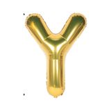 Folyo Balon Y Harfi Helyum Balon 16 İnch (GOLD)