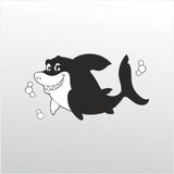 Folyo Sticker Tatlı Köpek Balığı