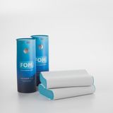 FOM 2'li Mini Flex Visco Çocuk Ve Seyahat Uyku Yastık Kampanyası, Ortopedik, 50 X 30 X 11/9, Açık Mavi - 50 x 30 cm