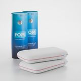 FOM 2'li Mini Tombik Visco Uyku Seyahat Yastık, Pamuk Bebek Yastık Kampanyası, 50 X 30 X 10, Pembe - 50 x 30 x 10 cm