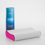 FOM Flex Tam Ortopedik Visco Konforlu Uyku Yastık, Ortopedik, 60 X 40 X 14/11, Fuşya - 60 x 40 cm