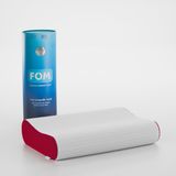 FOM Flex Tam Ortopedik Visco Konforlu Uyku Yastık, Ortopedik, 60 X 40 X 14/11, Kırmızı - 60 x 40 cm