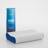 FOM Flex Tam Ortopedik Visco Konforlu Uyku Yastık, Ortopedik, 60 X 40 X 14/11, Lacivert - 60 x 40 cm