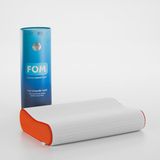 FOM Flex Tam Ortopedik Visco Konforlu Uyku Yastık, Ortopedik, 60 X 40 X 14/11, Turuncu - 60 x 40 cm