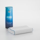FOM Mini Flex Visco Çocuk Ve Seyahat Uyku Yastık, Ortopedik, 50 X 30 X 11/9, Beyaz - 50 x 30 cm