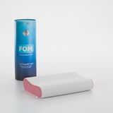 FOM Mini Flex Visco Çocuk Ve Seyahat Uyku Yastık, Ortopedik, 50 X 30 X 11/9, Pembe - 50 x 30 cm