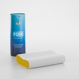 FOM Mini Flex Visco Çocuk Ve Seyahat Uyku Yastık, Ortopedik, 50 X 30 X 11/9, Sarı - 50 x 30 cm