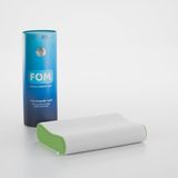 FOM Mini Flex Visco Çocuk Ve Seyahat Uyku Yastık, Ortopedik, 50 X 30 X 11/9, Yeşil - 50 x 30 cm
