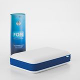 FOM Tombik Full Ortopedik Masaj Etkili Konforlu Visco Yastık, Ortopedik, 60 X 40 X 13, Lacivert - 60 x 40 cm