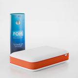 FOM Tombik Full Ortopedik Masaj Etkili Konforlu Visco Yastık, Ortopedik, 60 X 40 X 13, Turuncu - 60 x 40 cm