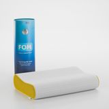 fom 'uykumu kaliteli aldım' Flex Visco Yastık - Boyun Düzleşmesi, Boyun Fıtığı - Ortopedik Boyun Yastığı, 60 x 40 x 14/11, Sarı