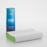 fom 'uykumu kaliteli aldım' Flex Visco Yastık - Boyun Düzleşmesi, Boyun Fıtığı - Ortopedik Boyun Yastığı, 60 x 40 x 14/11, Yeşil
