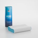 fom 'uykumu kaliteli aldım' Mini Flex Visco Çocuk Ve Seyahat Uyku Yastık, Ortopedik, 50 X 30 X 11/9, Açık Mavi