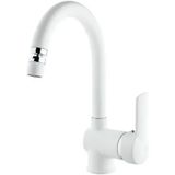 Foma Vista Mat Beyaz White Kuğu Lavabo Bataryası