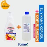 Fomex F401 Köpük Sabun 500 ml Pompalı 1 Adet +F109 Köpük Sabun 1000 ml