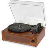Fomix FM-108 Kahverengi Pikap Plak Çalar Bluetooth Bağlantılı Hoparlör ile Nostaljik Müzik Deneyimi