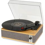 Fomix FM-109 Gri Hoparlörlü Bluetoothlu Pikap Plak Çalar