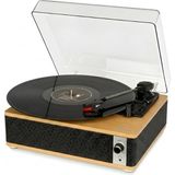 Fomix FM-109 Pikap Plak Çalar Hoparlör ve Bluetooth Kitli Siyah