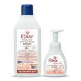 FOMY Hassas Cilt Köpük Sabun El Yüz Vücut Seti 1800+300 ml