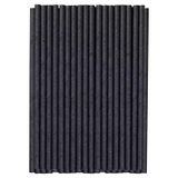 Fon Kağıt Pipet 8*230Mm 100 Adet Siyah 6'Li Avantaj Paketi
